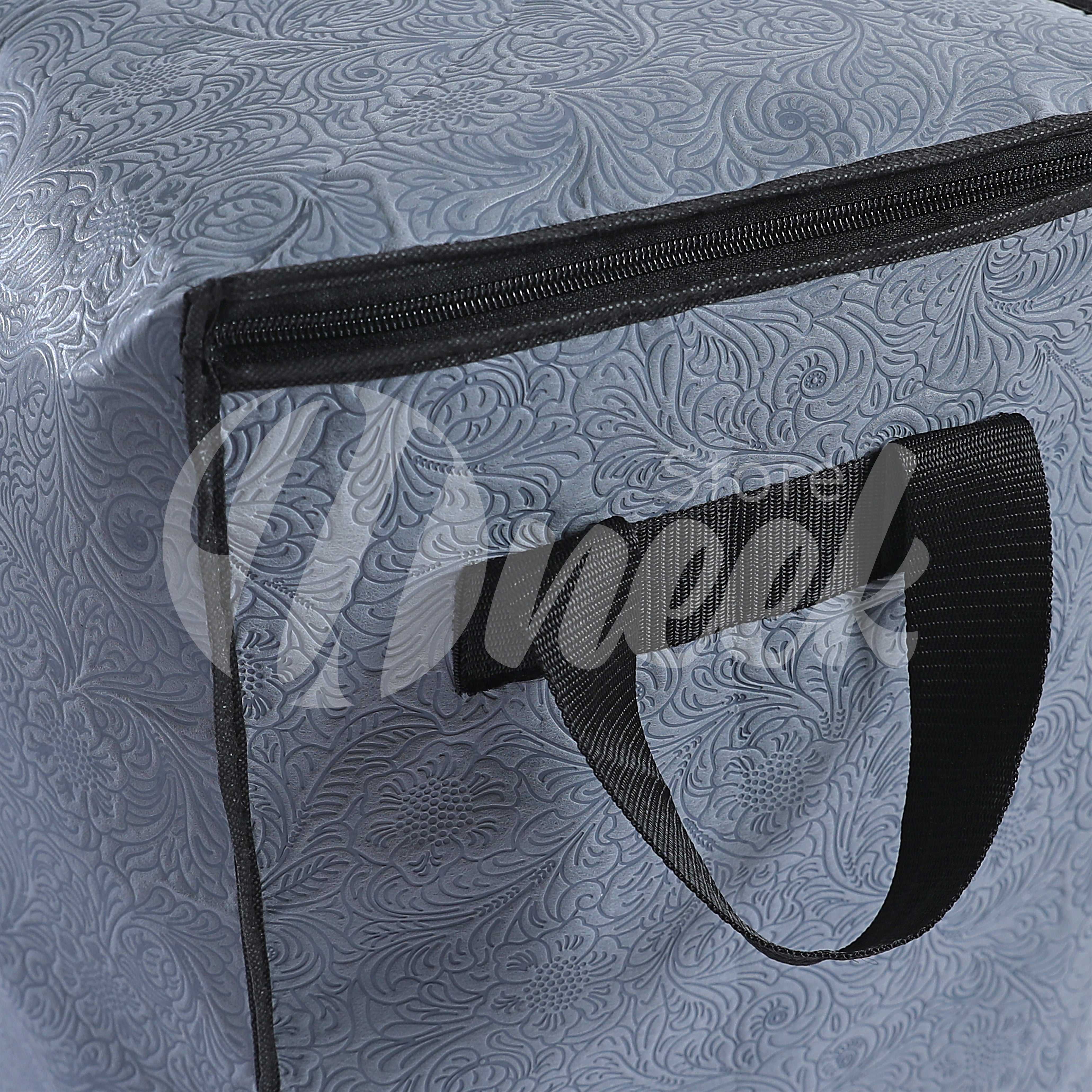 110 GSM Non Woven Grey embossed Storage Bag