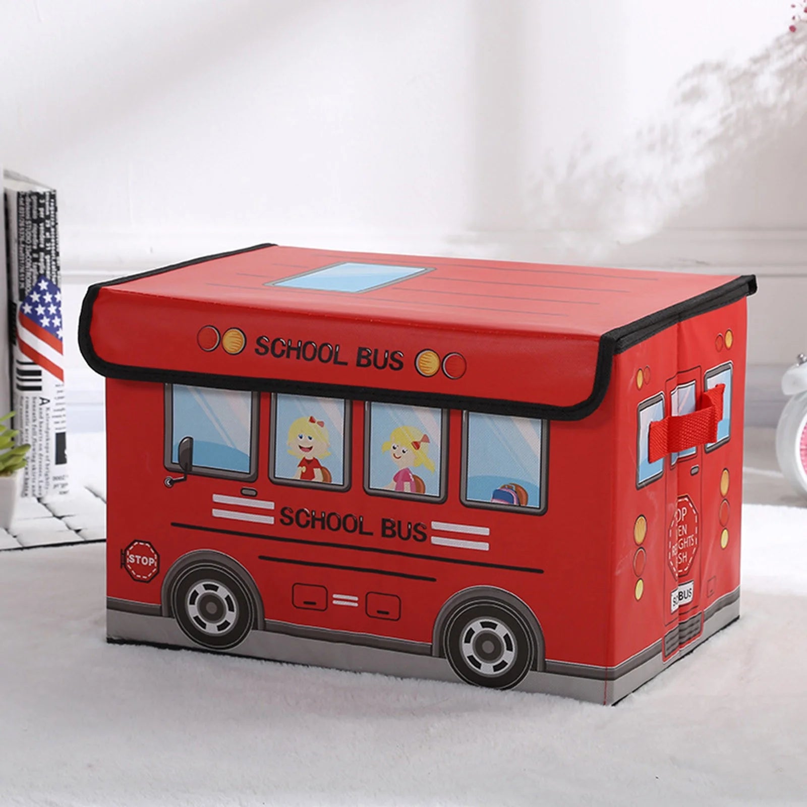 KIDS TOYS/STORGE BOX IN BUS DESIGNE