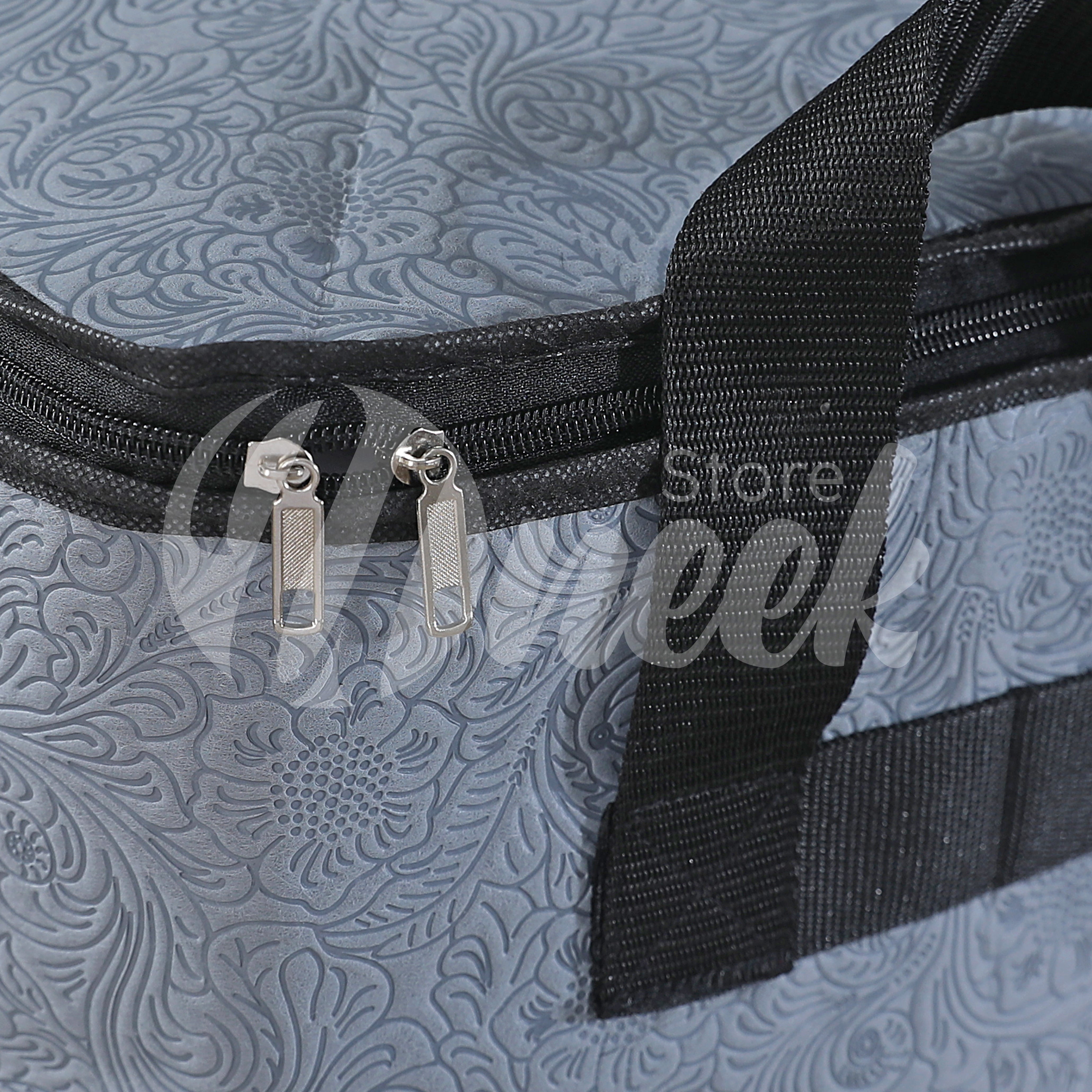 110 GSM Non Woven Grey embossed Storage Bag