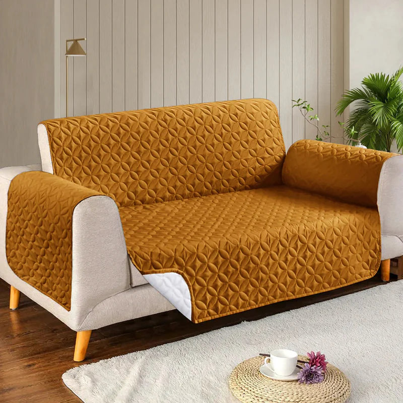 Microfiber Quilted Sofa Cover